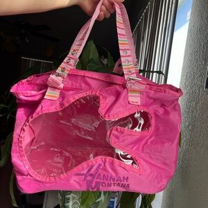 Disney Hannah Montana Pink Clear Tote Bag